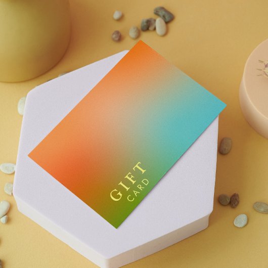 Esthetisch Holografisch Gradiënt Certificaat Gift Visitekaartje