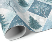 Esthetisch Kerstmis Geruit Inpakpapier (Rol Hoek)