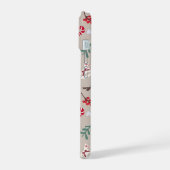 Esthetisch Kerstpatroon Boom Snoepgoed iPhone 15 Case (Linkerkant)