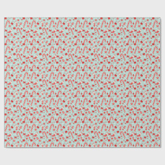 Esthetisch Kerstpatroon Snoepgoed Cadeaupapier