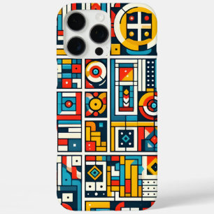 Esthetisch Kleurrijk Geometrisch Patroon iPhone 16 Pro Max Hoesje