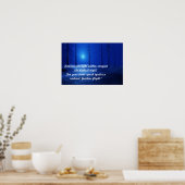 Esthetisch landschap Donkerblauw motivatie Poster (Keuken)