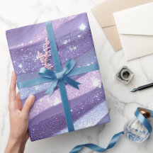 Esthetisch lavendel iriserend glitterpatroon