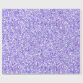Esthetisch lavendel iriserend glitterpatroon cadeaupapier (Vlak)