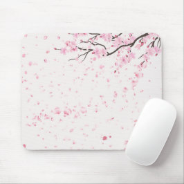 Esthetisch lentebloempatroon bureauaccessoire muismat