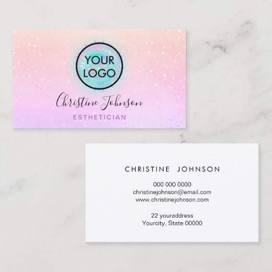 esthetisch logo-ontwerp visitekaartje (Voorkant / Achterkant)