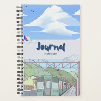 Esthetisch lucht- en treinreisjournaal Notebook | Planner