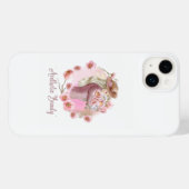 Esthetisch Meisje iPhone 14 Hoesje | Zwart & Wit M (Achterkant (horizontaal))