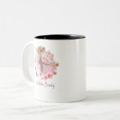 Esthetisch Meisjes Mok | Zwart & Wit Mode Koffie (Voorkant links)