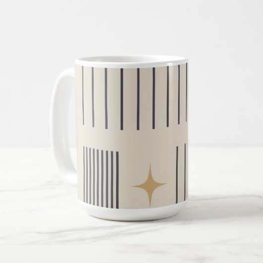 Esthetisch minimaal ontwerp koffiemok (Voorkant links)