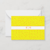 Esthetisch Minimalist met Randen & Monogram Notitiekaartje (Achterkant)