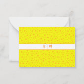 Esthetisch minimalistisch met grenzen & monogram notitiekaartje (Achterkant)