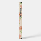 Esthetisch minimalistisch pastelbloempatroon iPhone hoesje (Linkerkant)