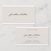 Esthetisch Modern Eenvoudig Elegant Minimalistisch Visitekaartje (Voorkant / Achterkant)