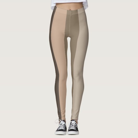 Esthetisch modern lijnenpatroon leggings (Voorkant)