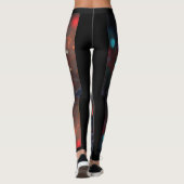 Esthetisch Ontwerp Mooi Eclectisch Kleurrijk Leggings (Achterkant)