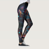 Esthetisch Ontwerp Mooi Eclectisch Kleurrijk Leggings (Rechts)