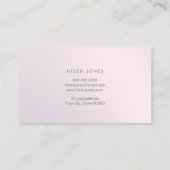 esthetisch paarse roze gradiënt visitekaartje (Achterkant)