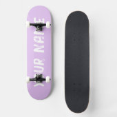 Esthetisch Pastel Paars Persoonlijk Skateboard (Voorkant)