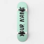Esthetisch Pastelgroen Persoonlijk Skateboard (Voorkant)
