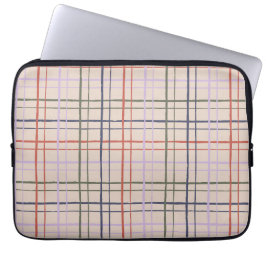 Esthetisch Pastelkleurig Handgetekend Raster Moder Laptop Sleeve