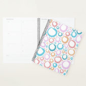 Esthetisch patroon van pastelkleurige cirkels Abst Planner (Display)