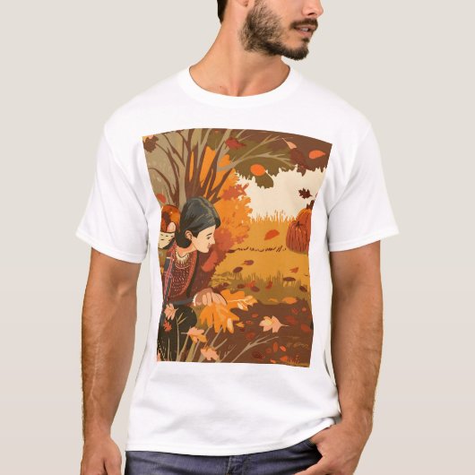 esthetisch pelgrimspatroon t-shirt (Voorkant)