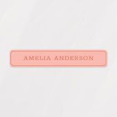  esthetisch perzik roze waterdicht naamlabel labels (Design 1)