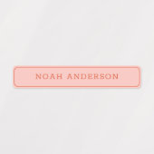 esthetisch perzik roze waterdicht naamlabel labels (Design 2)