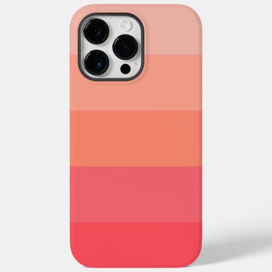Esthetisch Pinky Peach Palette Stripe kleurenblok Case-Mate iPhone Case (Achterkant)