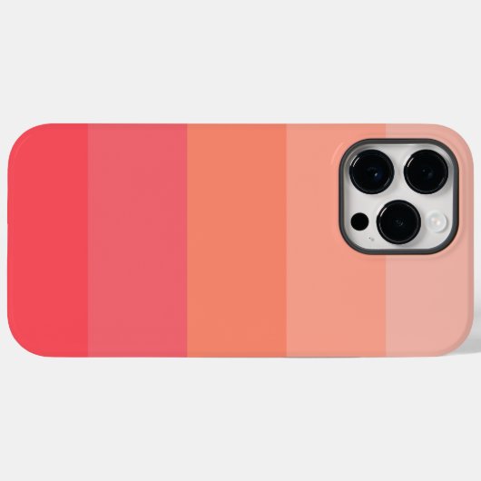 Esthetisch Pinky Peach Palette Stripe kleurenblok Case-Mate iPhone Case (Achterkant (horizontaal))