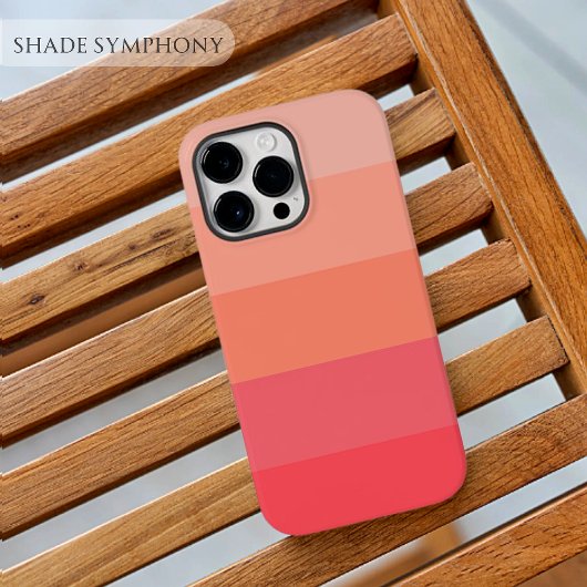 Esthetisch Pinky Peach Palette Stripe kleurenblok Case-Mate iPhone Case