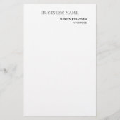 Esthetisch professioneel chic wit visitekaartje briefpapier (Voorkant)