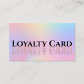 Esthetisch roze holografisch iriserend vrouwelijk klantenkaartje (Voorkant)