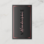 Esthetisch Roze Roségoud Frame Professioneel Luxe Visitekaartje (Voorkant)