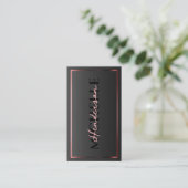 Esthetisch Roze Roségoud Frame Professioneel Luxe Visitekaartje (Staand voorkant)