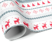 Esthetisch Scandinavisch kerstinpakpapier Cadeaupapier (Rol Hoek)