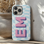Esthetisch schaakbord Trendy Monogram iPhone 16 Pro Max Hoesje<br><div class="desc">Introductie van het iPhone 16 Pro Max-Hoesje met een stijlvol, esthetisch schaakbordpatroon dat het uiterlijk van uw telefoon verhoogt. Dit premium hoesje is gepersonaliseerd met twee trendy initialen, ideaal om uw voor- en achternaam te laten zien in een modern, strak design. Het dambordpatroon voegt een vleugje durf toe, waardoor uw...</div>