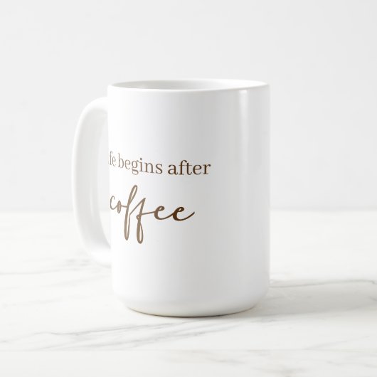 Esthetisch schattig koffiemok (Voorkant links)