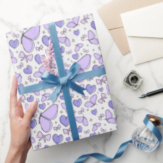 "Esthetisch Schattige vlinderhand getekend ontwerp Cadeaupapier