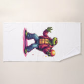 Esthetisch Schildpad Disco T-shirt Badhanddoek (Badhanddoek)