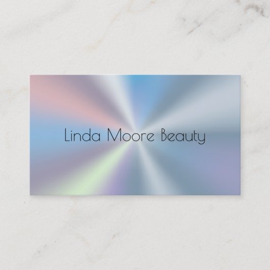 Esthetisch schoonheidshologram visitekaartje (Voorkant)