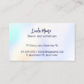 Esthetisch schoonheidshologram visitekaartje (Achterkant)