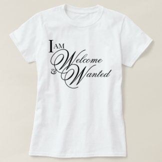 Esthetisch schrift Ik ben welkom & gewenst bevesti T-shirt