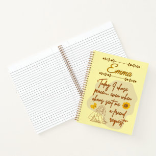 Esthetisch Soft Girl Energie Journaal Spiraal Note Notitieboek