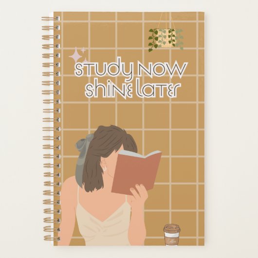 Esthetisch studie vibes journaal planner (Voorkant)