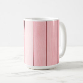 Esthetisch verticaal houtpatroon roze kleur koffiemok