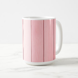 Esthetisch verticaal houtpatroon roze kleur koffiemok