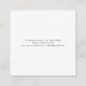 esthetisch vierkante visitekaartje (Achterkant)