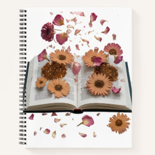 Esthetisch Vintage Gedroogde Bloemen Dagboek – Whi Notitieboek